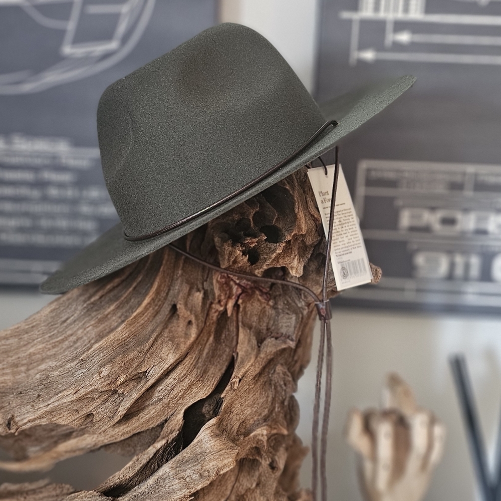 Will+Bear WOODLEY MOSS Wool Felt Hat Unisex Large